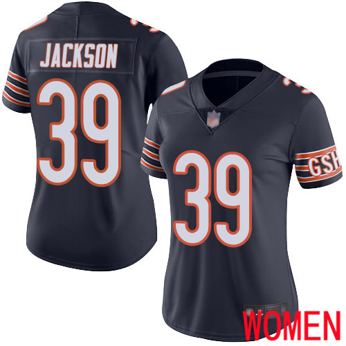 Chicago Bears Limited Navy Blue Women Eddie Jackson Home Jersey NFL Football #39 Vapor Untouchable